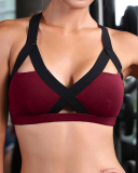 Gym Yoga Tops Women Bandage Cross Sport Vest Bra S-3XL