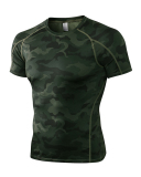 Tight Short-sleeved Multi-color optional Fitness Sports Running Training Clothes Elastic Quick-Drying T-shirt S-2XL