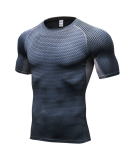 Men's 3D Printed Fashion Short Sleeve Running Train Tight Quick Dry T-shirt S-2XL