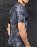 Men's 3D Printed Fashion Short Sleeve Running Train Tight Quick Dry T-shirt S-2XL