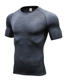 Men's 3D Printed Fashion Short Sleeve Running Train Tight Quick Dry T-shirt S-2XL