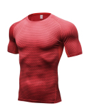 Men's 3D Printed Fashion Short Sleeve Running Train Tight Quick Dry T-shirt S-2XL