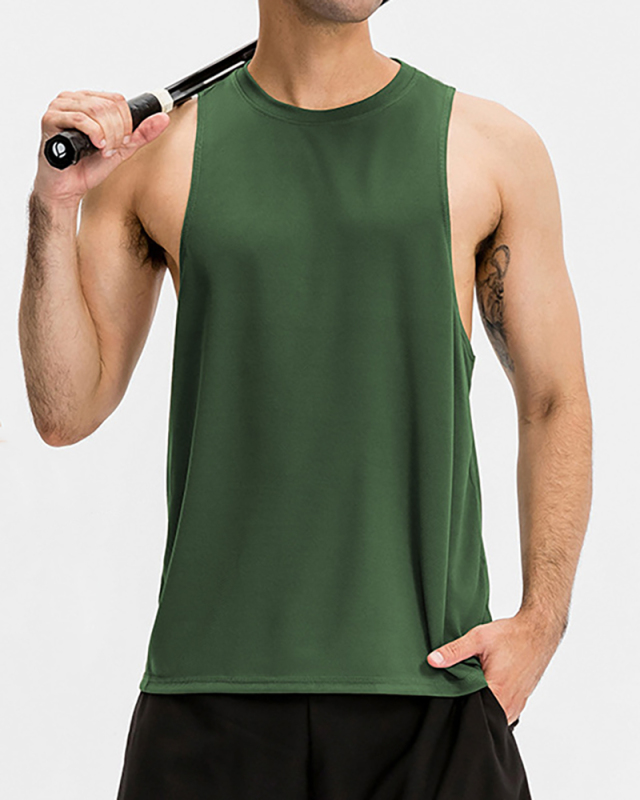 Men's Loose Sports Vest Fitness Running Basketball Training Sleeveless Vest Breathable Quick-Drying Top S-2XL