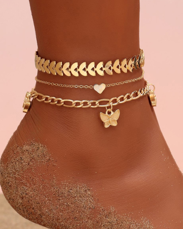 3 Piece Set Beach Anklet
