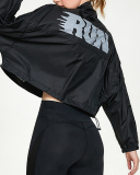 New Nylon Zipper Stand Collar Training Sunscreen Fitness Clothes Jacket Casual Loose Cardigan Running Fitness Yoga Clothes Black Green Orange White S-L