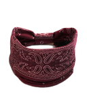 Bohemian Cashew Yoga Sports Headband Anti-perspirant Sweat-Absorbing Elastic Cotton Headband Women's Headwear Hair Accessories
