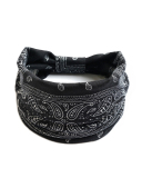 Bohemian Cashew Yoga Sports Headband Anti-perspirant Sweat-Absorbing Elastic Cotton Headband Women's Headwear Hair Accessories