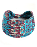 Bandana Headband for Women with Elastic Yoga Headband Outdoor Hairband Adjustable Turban Headwrap
