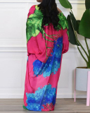 Summer Long Sleeve Fashion Simulated Silk Multi-print Casual Women Coats (NO Waist Bands)