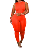 Sexy Wholesale Sleeveless Women Jumpsuit S-XXL