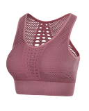 Women Sport Hollow Out Sleeveless Solid Color Yoga Tops XS-XL