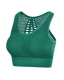 Women Sport Hollow Out Sleeveless Solid Color Yoga Tops XS-XL