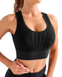 Women Sport Hollow Out Sleeveless Solid Color Yoga Tops XS-XL