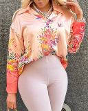Long Sleeve Women Printed Causal TShirt S-XL