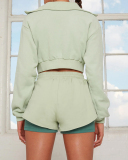 Long Sleeve Women Causal Autumn Sporty Yoga Two Piece Set