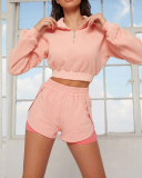 Long Sleeve Women Causal Autumn Sporty Yoga Two Piece Set