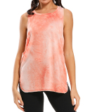 Women Tie Dye Loose Style Women Vest Sport Yoga Tops