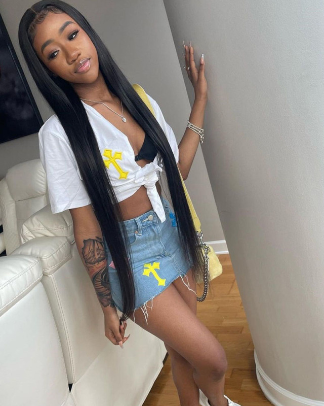 Wholesale Embroidery Fashion Denim Skirt