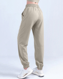 Women Sun Protection Pants Drawstring High Waist Fitness Quick-drying Pants Loose Casual  Running Sports Pants S-XL