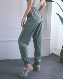 Women Sun Protection Pants Drawstring High Waist Fitness Quick-drying Pants Loose Casual  Running Sports Pants S-XL