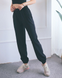 Women Sun Protection Pants Drawstring High Waist Fitness Quick-drying Pants Loose Casual  Running Sports Pants S-XL