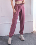 Women Sun Protection Pants Drawstring High Waist Fitness Quick-drying Pants Loose Casual  Running Sports Pants S-XL
