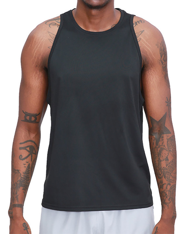 Men's Fitness Quick-drying Sleeveless Vest Outdoor Basketball Training Running Basketball Sports Vest M-2XL