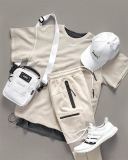 Summer Men's Loose Large Size Round Neck Short Sleeve Embroidery Washed Casual T-shirt M-3XL