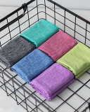 Quick-drying Sweat-absorbing Cool Feeling Sports Gym Solid Color Towel 100*30cm