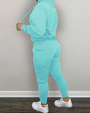 Women Embroidered Plush Hoodies Pants Sets Two Pieces Outfit Pink Red Grey Black Khaki Brown S-2XL