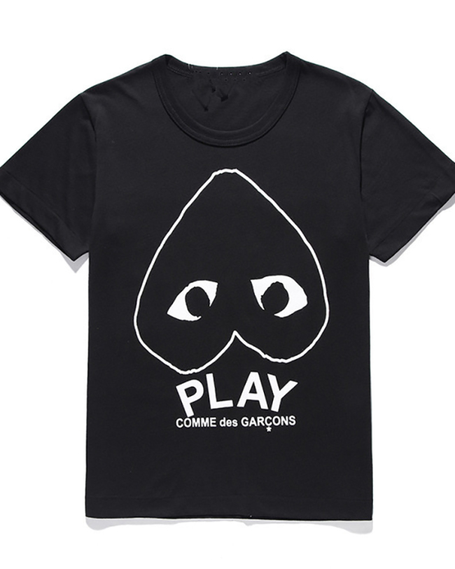 Love Heart Printed Short Sleeve T Shirt