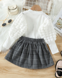 Long Sleeve Fall Winter T Shirt and Skirt Set