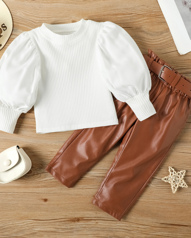 Long Sleeve Fall Winter Two Piece Cute Set