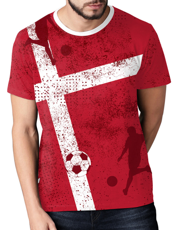 Short Sleeve Printed Men's Leisure T Shirt