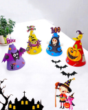 Wholesale Halloween Paper Kids Toys Halloween Decorations Hats Cartoon Hats