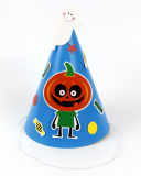 Wholesale Halloween Paper Kids Toys Halloween Decorations Hats Cartoon Hats
