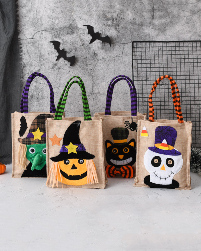 New Halloween Gifts Non Woven Tote Bags Candy Bags Pumpkin Bags Decorations Gift Bags