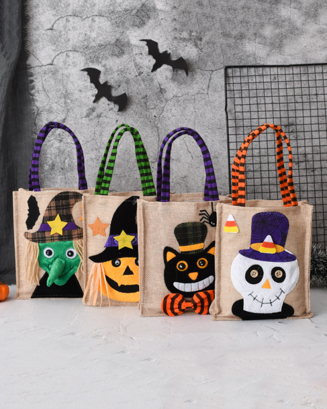 New Halloween Gifts Non Woven Tote Bags Candy Bags Pumpkin Bags Decorations Gift Bags