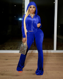 Fall&Winter Velvet Two Pieces Outfit Set Tracksuit S-XL