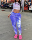 Tie Dye Women Loose Style Trousers S-XL