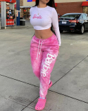 Tie Dye Women Loose Style Trousers S-XL