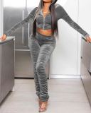 Solid Color Women Velvet Hooded Ruched Pants Sets Two Pieces Outfit Red Green Deep Brown Blue Gray S-XL