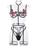 Butterfly Printed Cute Sexy Lingerie Set