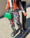 Tree leaf Printed Wholesale Trousers
