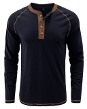 Men's Long Sleeve Colorblock Fall Hot Sale T-shirt S-2XL