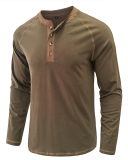 Men's Long Sleeve Colorblock Fall Hot Sale T-shirt S-2XL