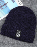 Men's Women Solid Color Warming Hot Trick Knit Hat Black Gray Brown Wine Red