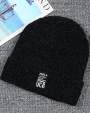 Men's Women Solid Color Warming Hot Trick Knit Hat Black Gray Brown Wine Red