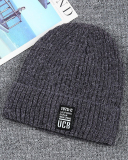 Men's Women Solid Color Warming Hot Trick Knit Hat Black Gray Brown Wine Red