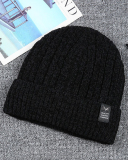 Men's Women Solid Color Warming Hot Trick Knit Hat Black Gray Brown Wine Red